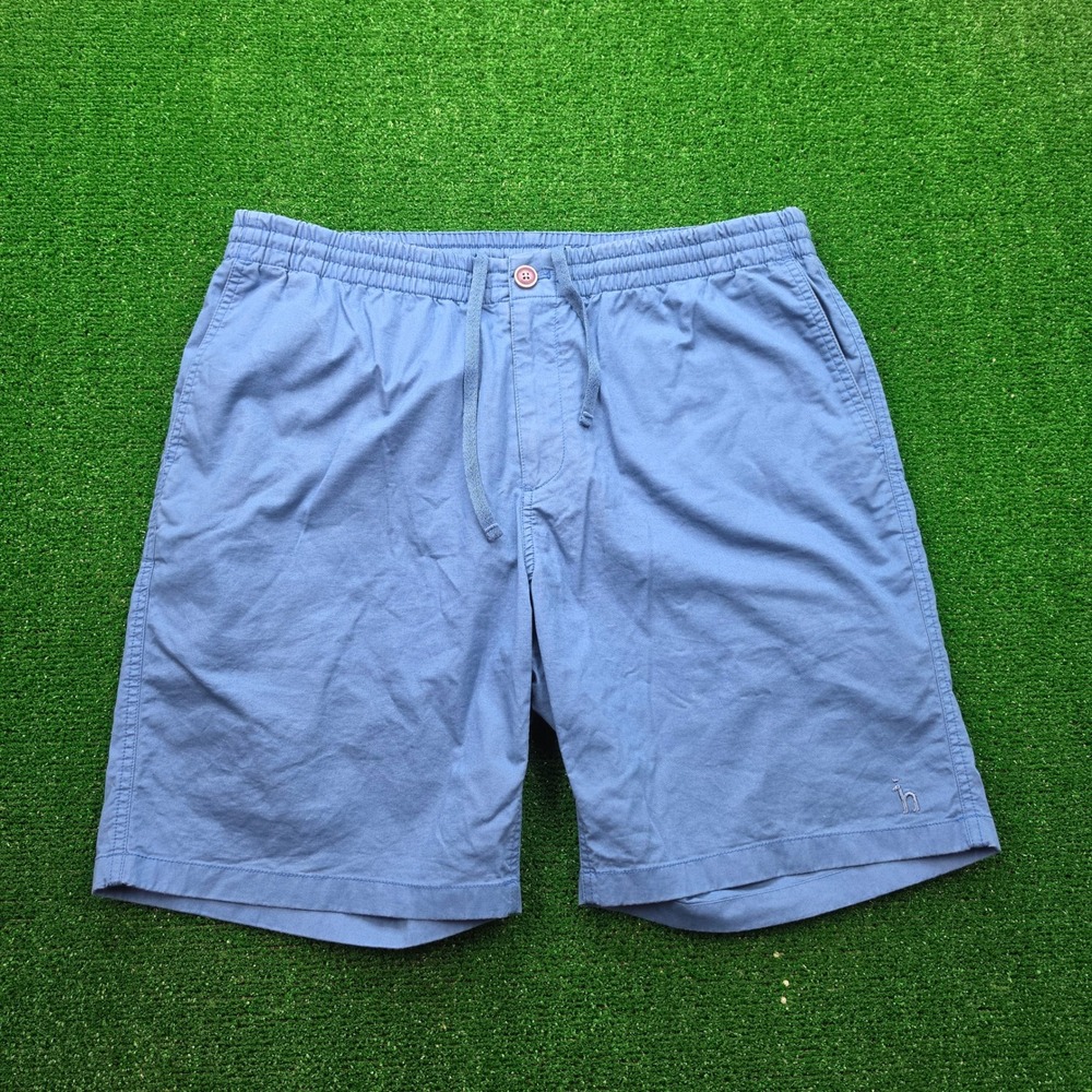 Hazzys Casual Pull On‎ Shorts Mens US 36 Blue Chino Drawstring English Pointer